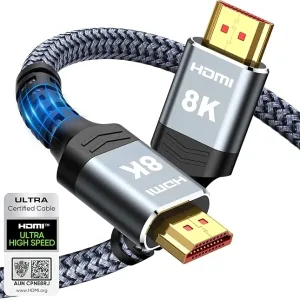 Highwings 8K 10K 4K HDMI Cable 48Gbps 6.6FT/2M,